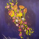 flowers are in the air, Tobias Gerber, February 2020 acrylic on canvas 40x50cm